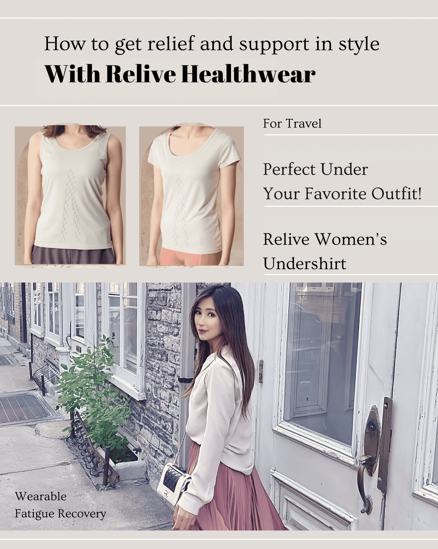 Relive Undershirt / Women's / Sleeveless / Polyester